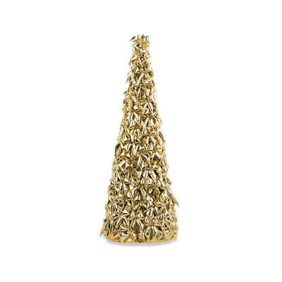 Albero con Fiocchi Oro e Luci 126cm