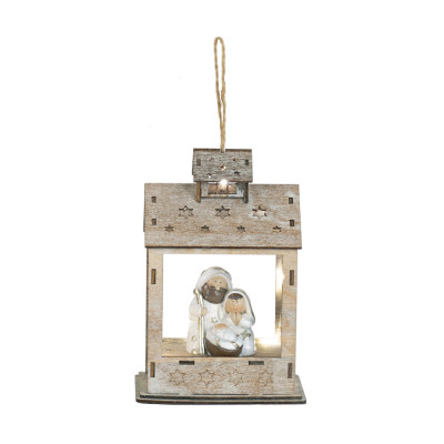 Lanterna con Natività Led 17cm