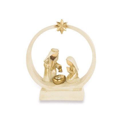 Natività Avorio con Stella Oro 1,5cm