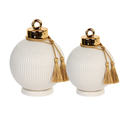 Sfera Bianca Plissé con Nappe