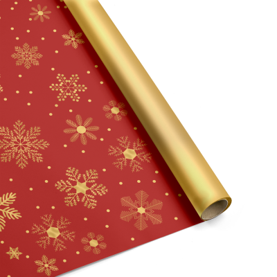 Fogli Carta Polipropilene Fiocco di Neve Rosso 2