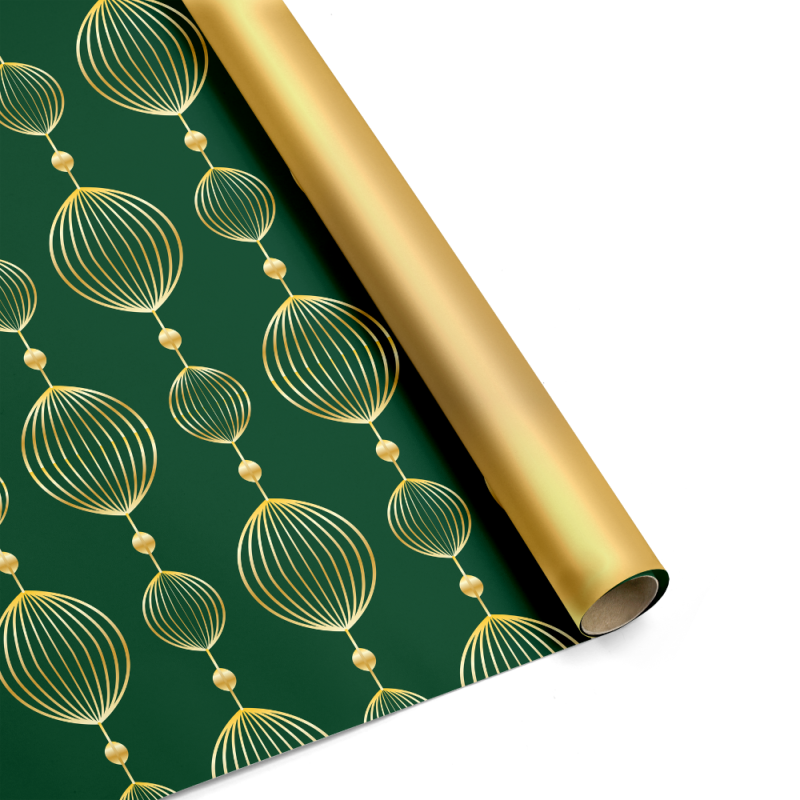 Fogli Carta Polipropilene Sfere Decor Verde