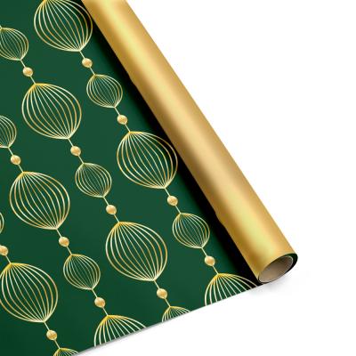 Bobina Carta Polipropilene Sfere Decor Verde 2