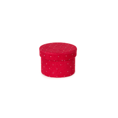 Scatola Mini Mistery in Tessuto Rosso con Strass