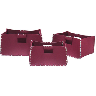 Bag Nordic in Feltro Bordeaux