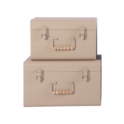 Baule Rayas in Latta Beige