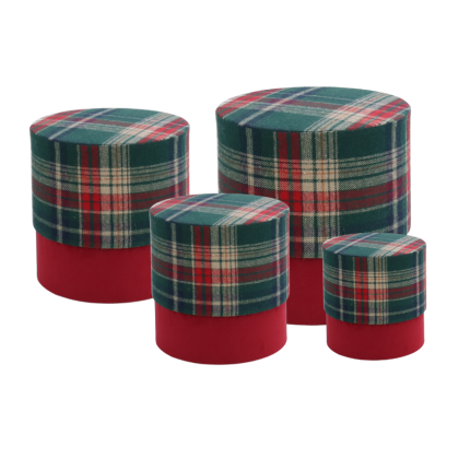 Scatola Fantasia in Velluto Galles Bordeaux