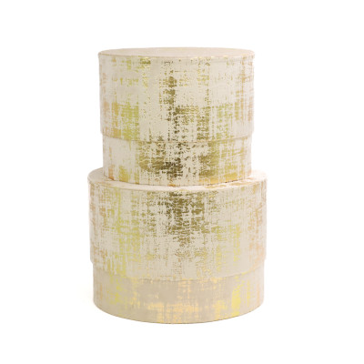 Scatola in Velluto Avorio Foil 2