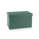 Scatola Rettangolare con Coperchio Fibra Verde