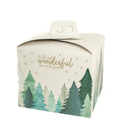 Scatola porta panettone Wonderful Time. Pack Incartare