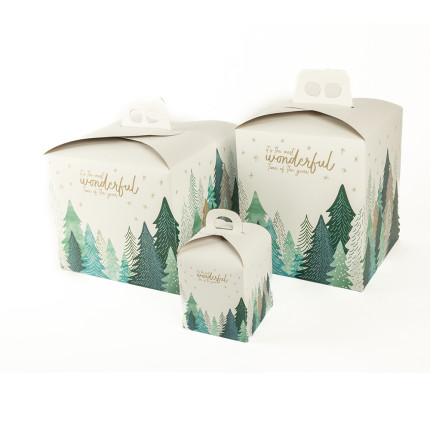 Scatola porta panettone Wonderful Time