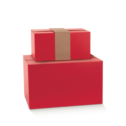 Scatola Rettangolare Luna Rossa