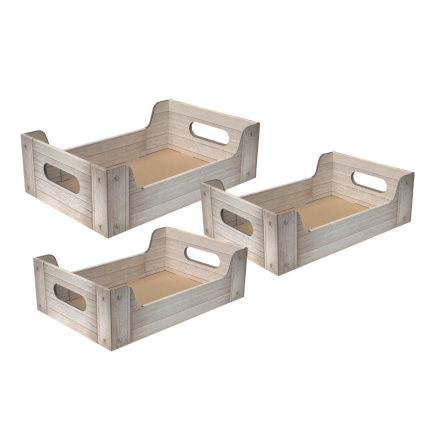 Cassetta Shabby Wood in Cartoncino