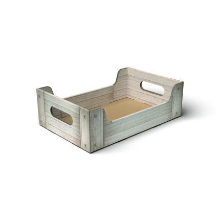 Cassetta Shabby Wood in Cartoncino