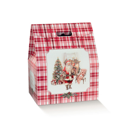 Baulotto Portapanettone e Bottiglia Santa's Home Baulotto Portapanettone e Bottiglia Santa's Home