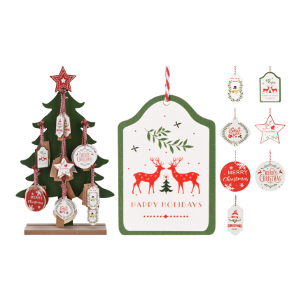 Tag Natalizio in Cartoncino