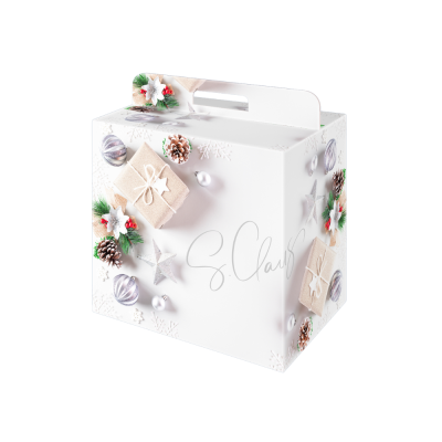 Scatola Portapanettone e Bottiglia Santa Claus 2