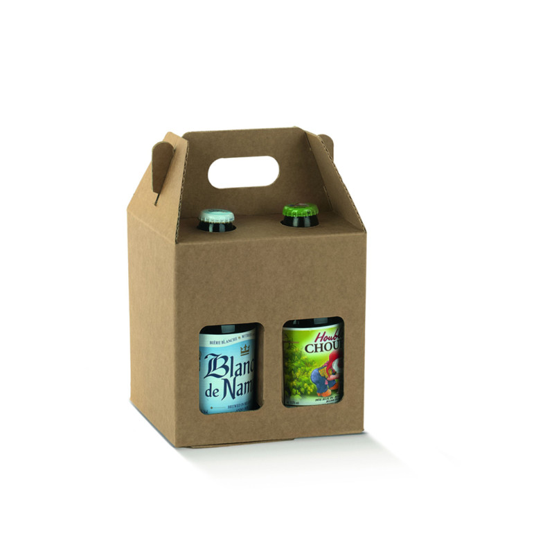 Mini Box per 4 Birre Avana