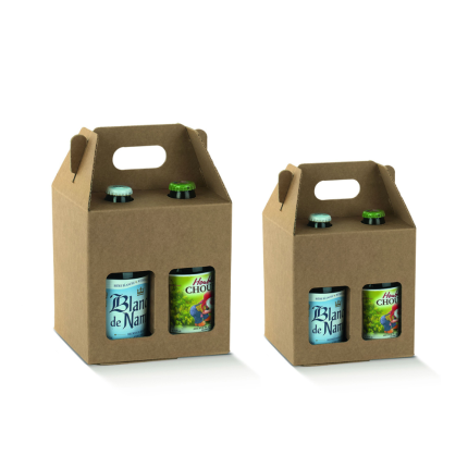 Mini Box per 4 Birre Avana