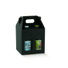 Mini Box per 4 Birre Kraft Nero