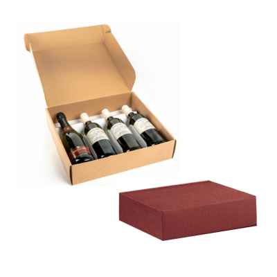 Scatole Cantinetta per 4 Bottiglie