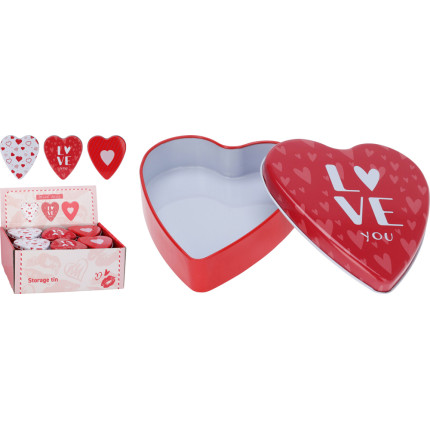 Scatola a Cuore in Latta Scatola a Cuore in Latta