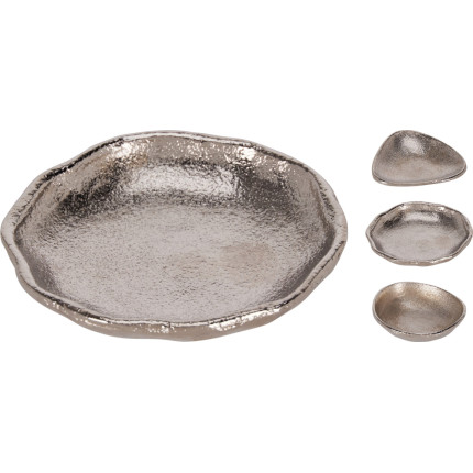 Piattino in Alluminio Puntellato 9cm - Decorazione Interni Ingrosso