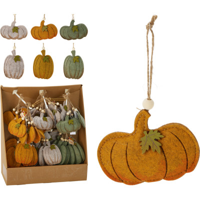 Zucca in Tessuto Pendente 11cm