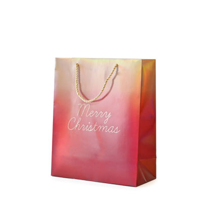 Shopper Holo Xmas con Cordino in Cotone