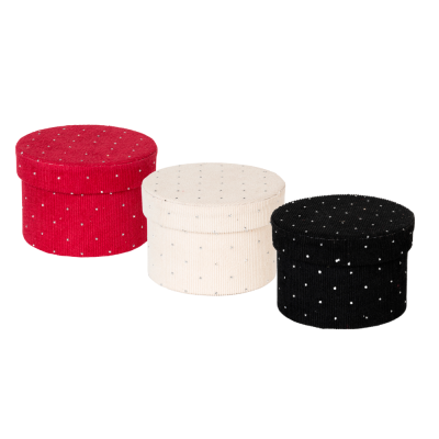 Scatola Mini Mistery in Tessuto con Strass