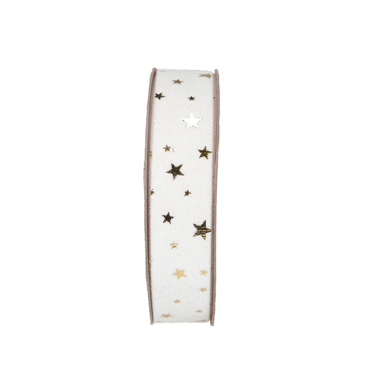 Nastro Velluto Stelle Oro