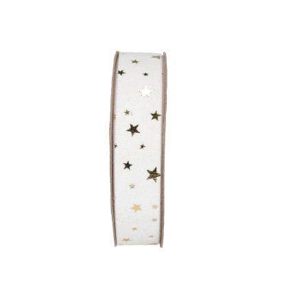 Nastro Velluto Stelle Oro