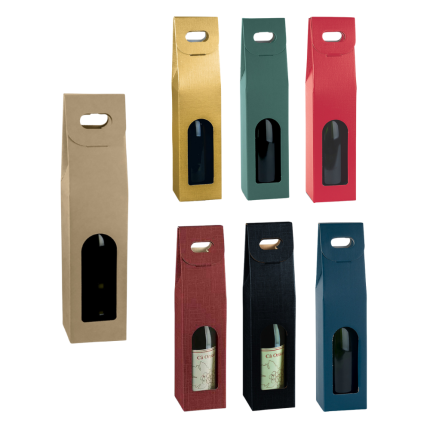 Scatola Portabottiglia con Maniglia