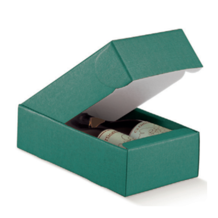 Scatola Cantinetta per Due Bottiglie Verde Scatola Cantinetta per Due Bottiglie Verde