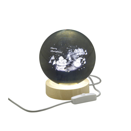 Sfera Luminosa Slitta con Renne