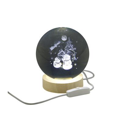 Sfera Luminosa Pupazzi di Neve 2