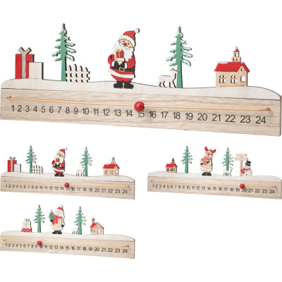 Calendario dell'Avvento in Legno 40cm