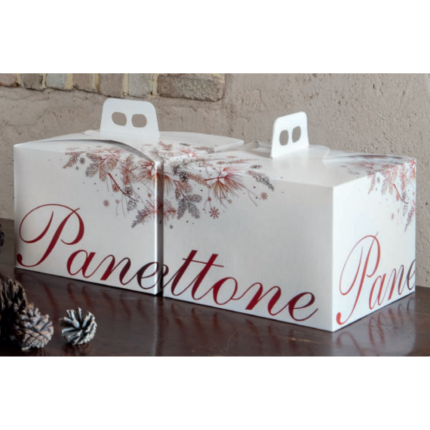 Scatola Portapanettone Quadrella Natalizia 1KG