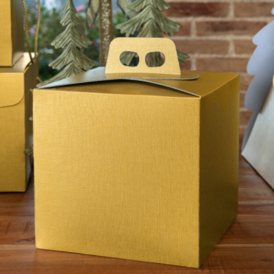 Scatola Portapanettone Quadrella Natalizia 1KG 2