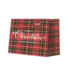 Shopper in carta tartan Christmas