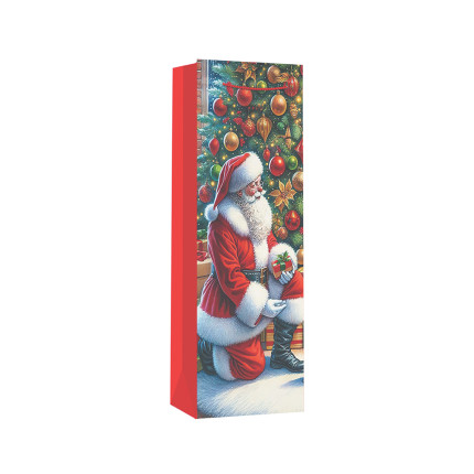 Shopper portabottiglia Babbo Natale Shopper portabottiglia Babbo Natale