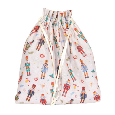 Sacchetto in Tessuto con Cordini Nutcracker