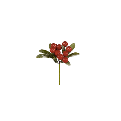 Pick con Vischio e Bacche Rosse (6 Pezzi)