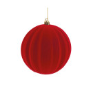 Sfera in Velluto Rosso Plissé