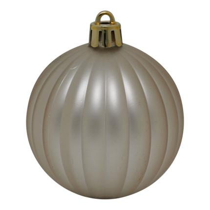 Pallina di Natale Opaca Plissé 10cm (4 Pezzi)