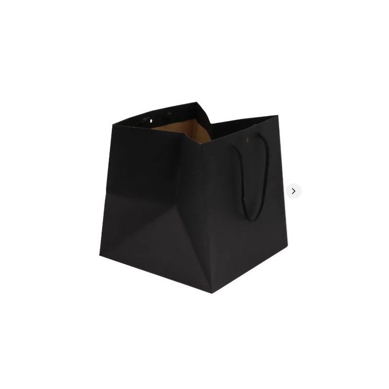 Sacchetto in carta con cordino cotone e fondo largo