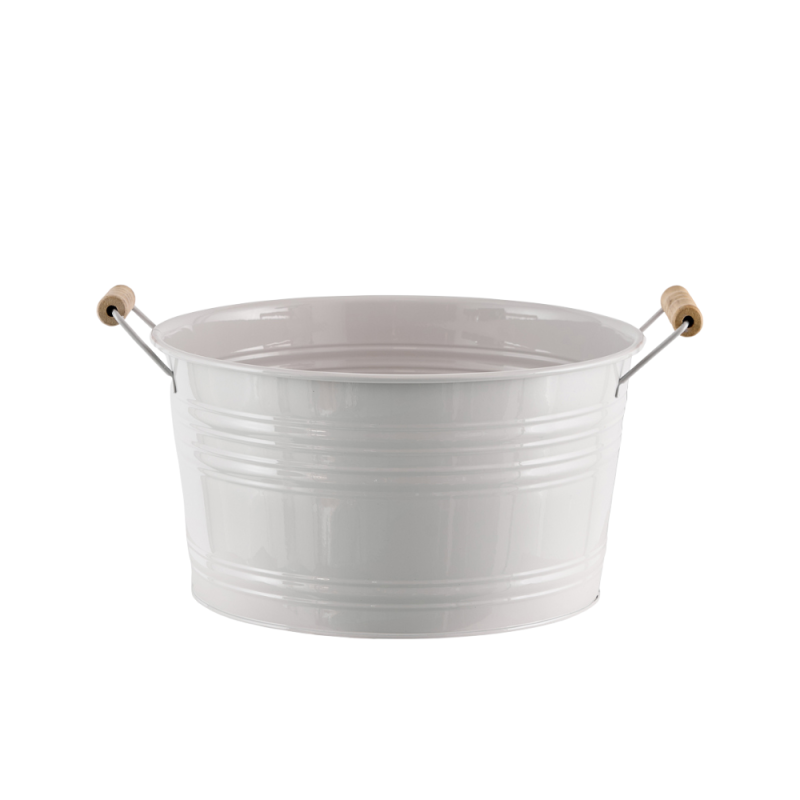 Secchiello in Metallo Bianco