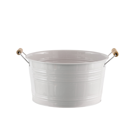 Secchiello in Metallo Bianco Secchiello in Metallo Bianco