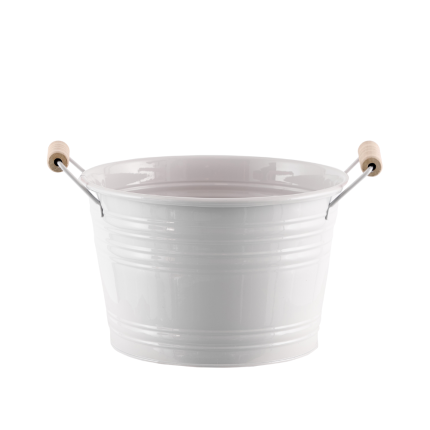 Secchiello in Metallo Bianco Secchiello in Metallo Bianco