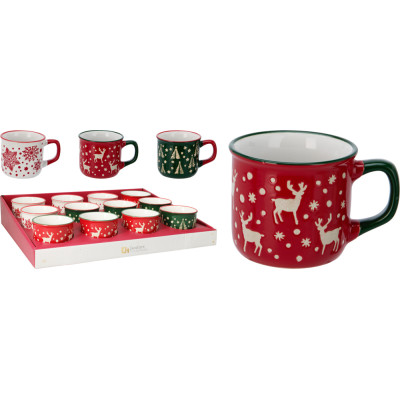 Mug Colorata in Ceramica Natalizia